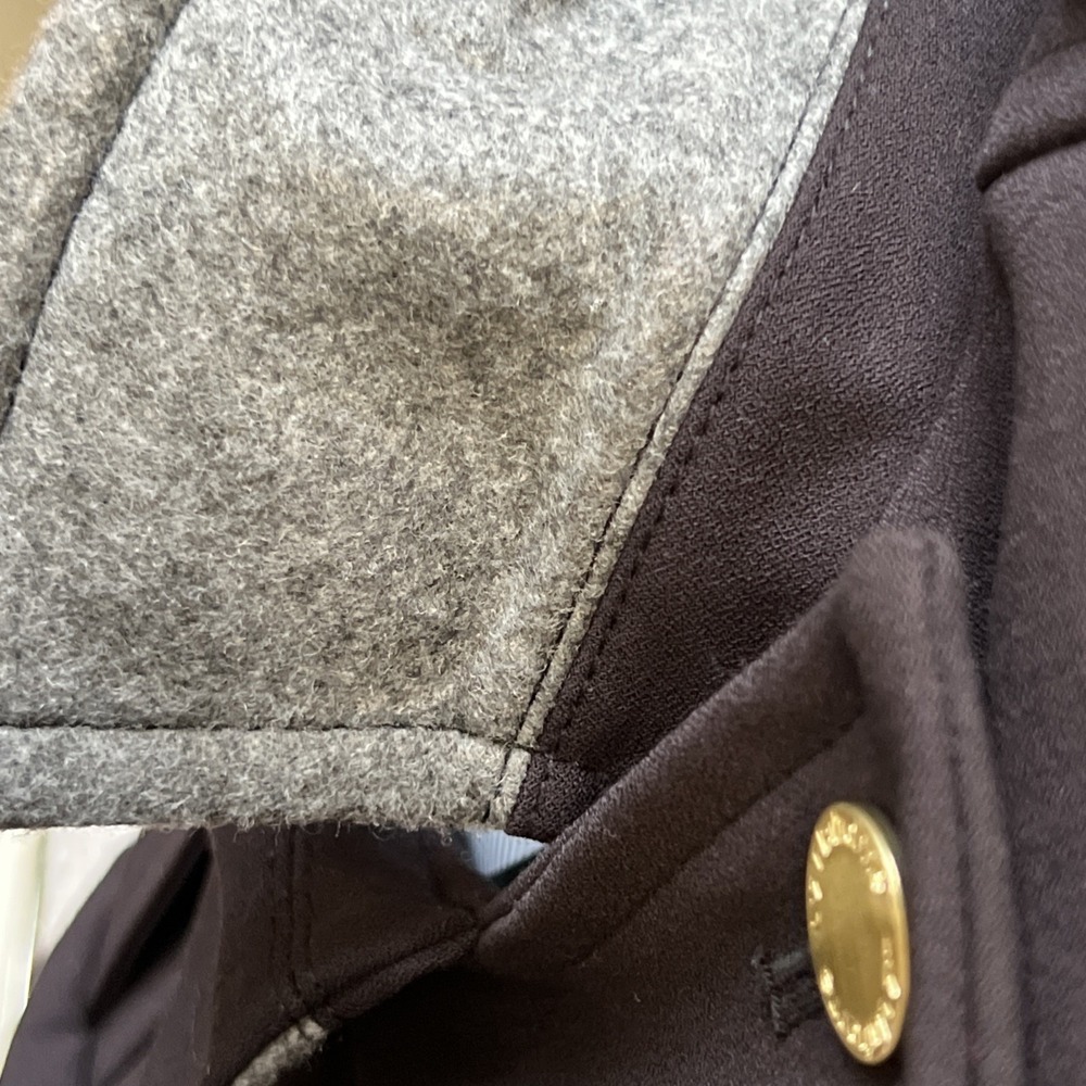 Liz Claiborne‎ Womens Button Down Military Style Dress Coat - Navy - Size L - Picture 5 of 9